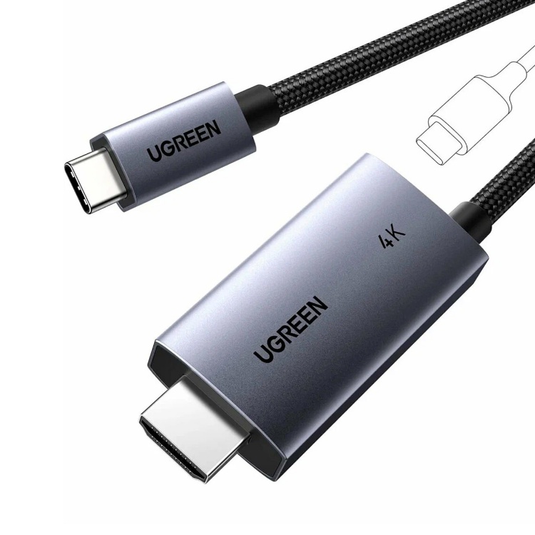 کابل Type-C به HDMI یوگرین مدل CM675-55330 4K طول 2 متر