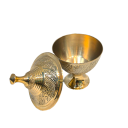 قندان برنجی مدل پایه دار کد 1021