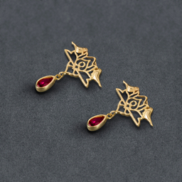 نیم ست طلا 18 عیار زنانه جواهری سون کد 3211