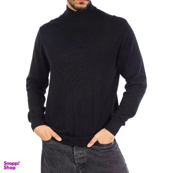 پلیور مردانه جوتی جینز مدل یقه ایستاده کد 04 رنگ مشکی