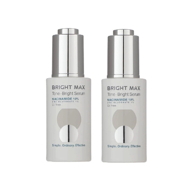 سرم روشن کننده برایت مکس مدل نیاسینامید 10% حجم 30 میلی لیتر مجموعه 2 عددی