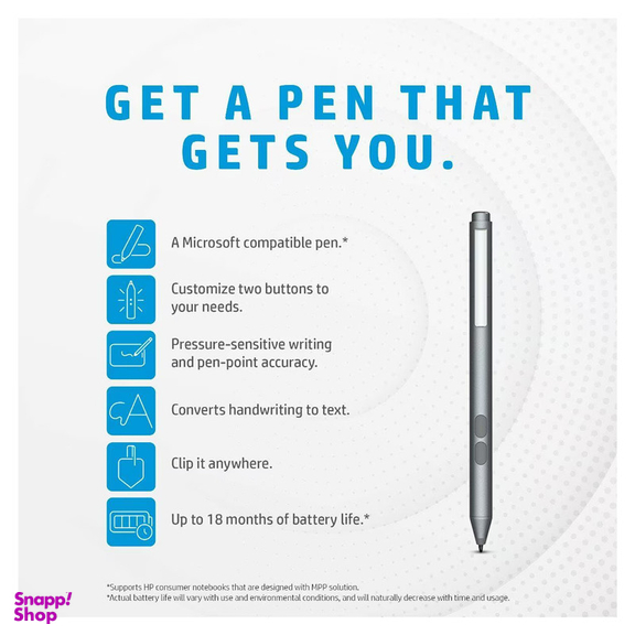قلم لمسی اچ‌ پی مدل Stylet MPP 1.51
