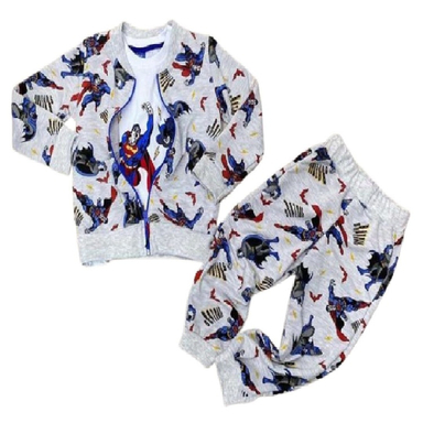 ست سویشرت و بلوز آستین بلند و شلوار پسرانه طرح بتمن