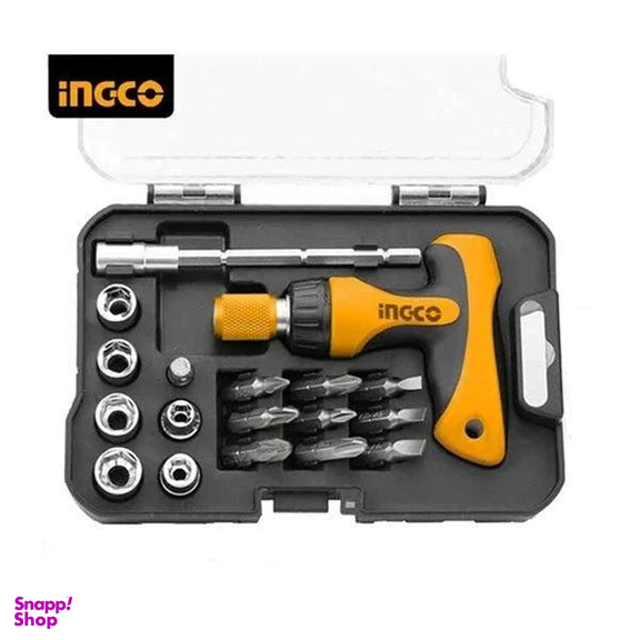 پیچ گوشتی و سری پیچ گوشتی و بکس اینکو کد HKSDB0188 بسته 24 عددی