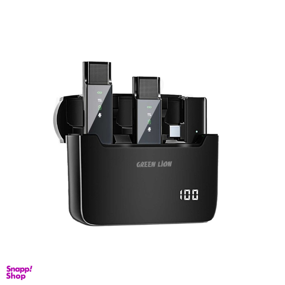 میکروفن بی‌ سیم یقه‌ ای گرین لاین مدل Digital Display Type-C