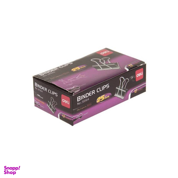 گیره کاغذ دلی مدل E38564 بسته 12 عددی