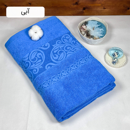 حوله حمامی دنیز طرح آنیسا سایز 100×160 سانتی متر