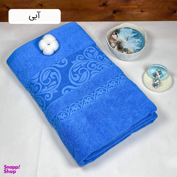 حوله حمامی دنیز طرح آنیسا سایز 100×160 سانتی متر