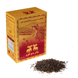 چای سیاه شکسته سوپر زرین دو قوچ وزن 100 گرم