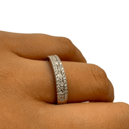 حلقه نقره 925 عیار زنانه طرح تک نگین کد reo13023