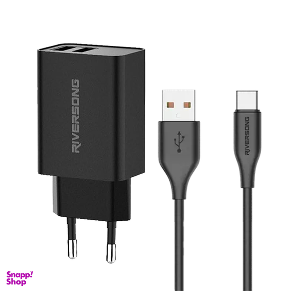 شارژر دیواری ریورسانگ مدل Safecub D13 CMM5 به همراه کابل USB به Type-C