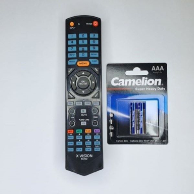 ریموت کنترل تلویزیون ایکس ویژن مدل 53202