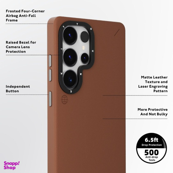 کاور گوشی موبایل یانگ کیت مدل Matte Leather Case مناسب برای سامسونگ Galaxy S25 Ultra