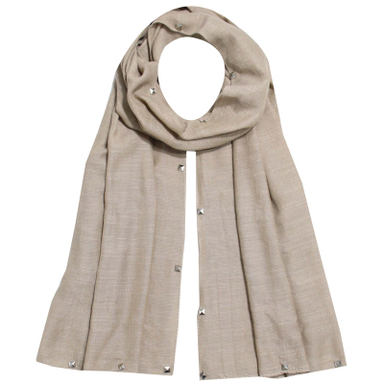 شال زنانه آنالیا مدل نخی پفکی حاشیه پانچی کد a-7056