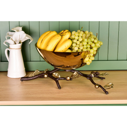 میوه خوری ریتون طرح شاخه بلوط کد B4- gold