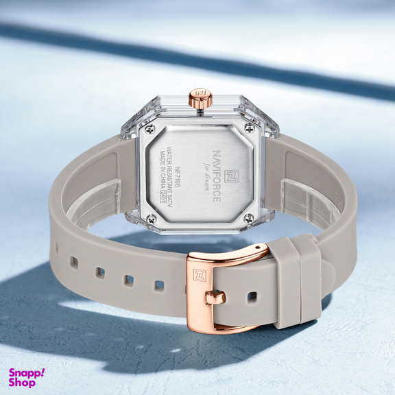 ساعت مچی عقربه ای زنانه نیوی فورس مدل NF7106 رنگ طوسی