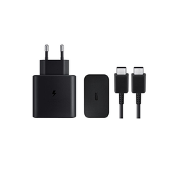 شارژر 45 وات USB-C سامسونگ همراه با کابل Type-C به Type-C مدل EP-TA845XBEGCN