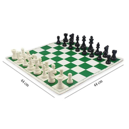 شطرنج فدراسیونی مدل رجال توپر به همراه کیف حمل