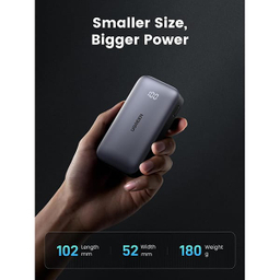 پاوربانک 30 وات یوگرین مدل PB502 کد 25185 ظرفیت 10000 میلی‌ آمپر ساعت