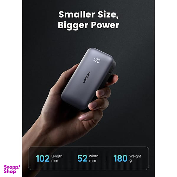 پاوربانک 30 وات یوگرین مدل PB502 کد 25185 ظرفیت 10000 میلی‌ آمپر ساعت