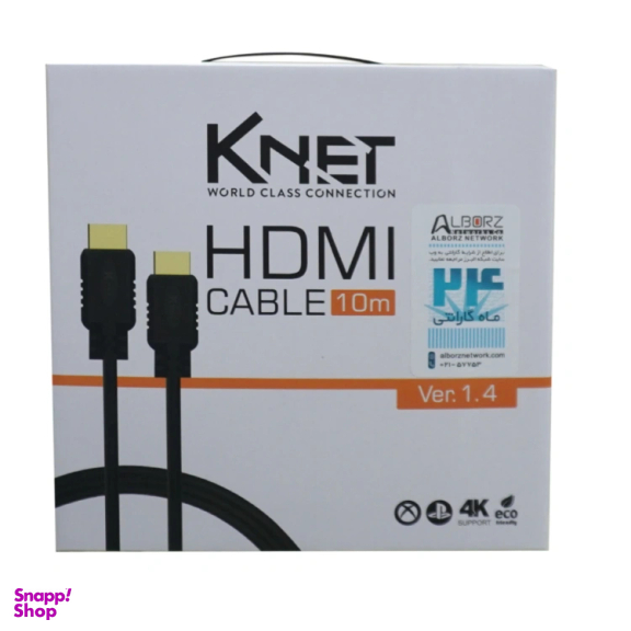 کابل 1.4 HDMI کی نت مدل K-C203 طول 10 متر