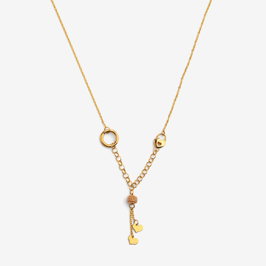 گردنبند طلا 18 عیار زنانه با زنجیر حلقه ای (فلامینگو) سین سان مدل A97