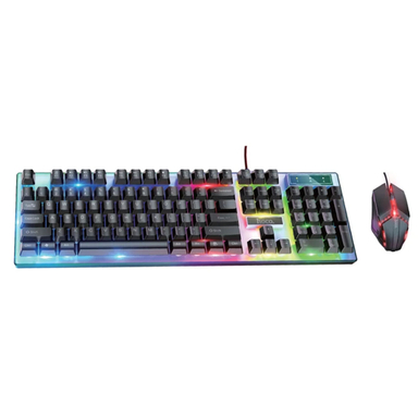 ماوس و کیبورد با سیم مخصوص بازی هوکو مدل GM18 RGB