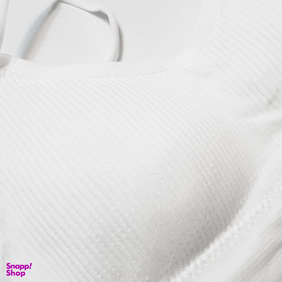 کراپ تاپ زنانه ماییلدا مدل پد متحرک کد 5250-175 رنگ سفید