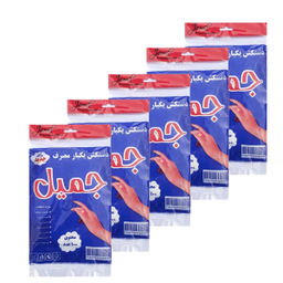 دستکش یکبار مصرف جمیل مدل M-502 بسته 500 عددی