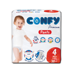 پوشک شورتی کانفی سایز 4 بسته 30 عددی