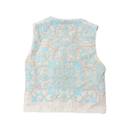 جلیقه زنانه طرح گل سه شاخ کد 0011