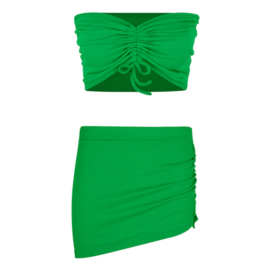 ست نیم تنه و دامن زنانه ناتوسا مدل NT730-6 رنگ سبز