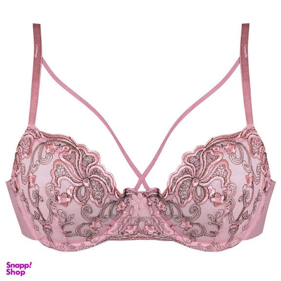 سوتین زنانه کارنا رز مدل فنردار کد 3377-17 رنگ صورتی