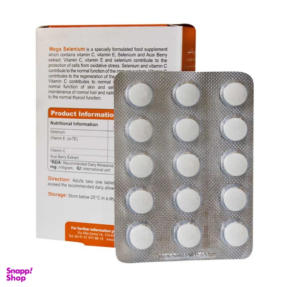 قرص مگا سلنیم ویوا تیون بسته 30 عددی