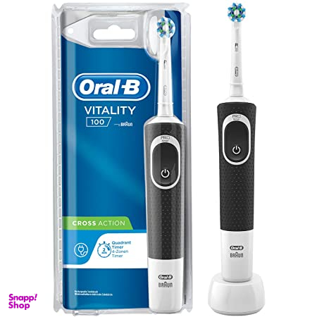 مسواک برقی اورال-بی مدل Vitality 100 Cross Action به همراه بسته ۲ عددی سری یدک
