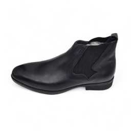 نیم بوت مردانه چرم ریباری مدل Z30 رنگ مشکی