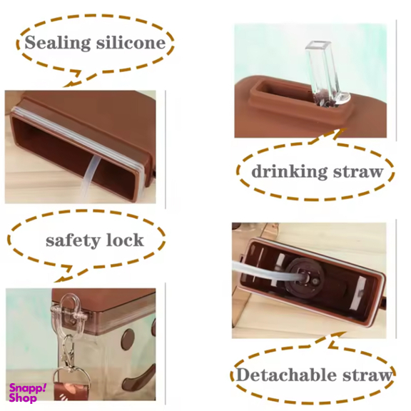 قمقمه طرح بستنی عروسکی گنجایش 0.3 لیتر