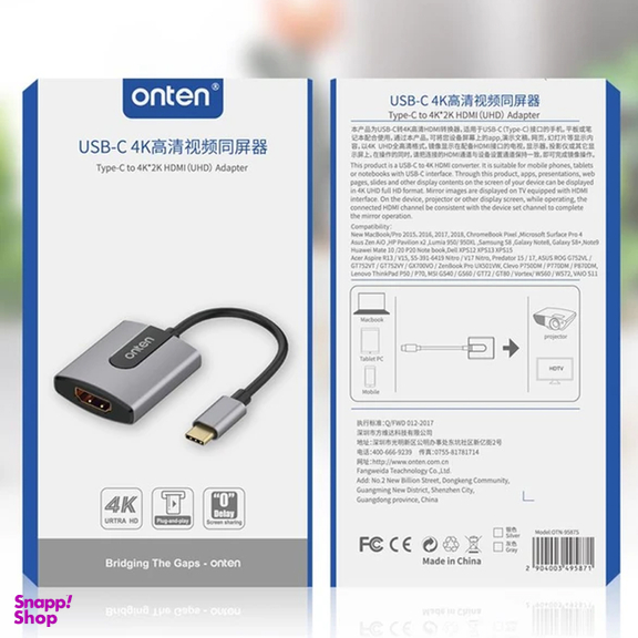 مبدل USB-C به Hdmi اونتن مدل Ot-9587S