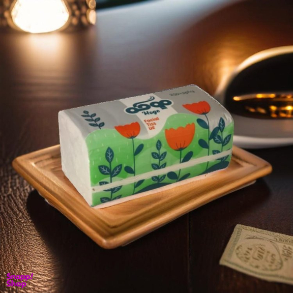 دستمال کاغذی 250 برگ موگه مدل دو لایه بسته 8 عددی