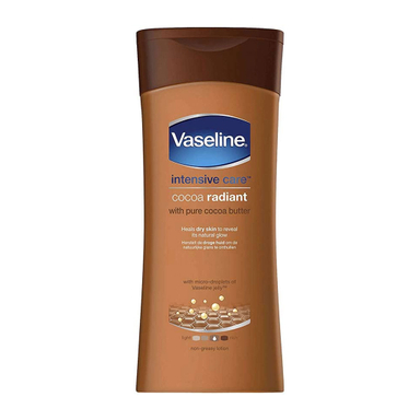 لوسیون بدن وازلین مدل Cocoa Radiant حجم 400 میلی لیتر