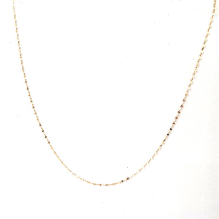 زنجیر طلا 18 عیار زنانه گالری یگانه کد 1404