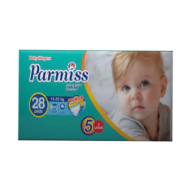 پوشک بچه پرمیس مدل پوشک بچه پرمیس سایز 5 بسته 28 عددی