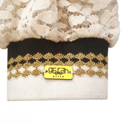 کت زنانه گره استایل مدل قوی سپید رنگ سفید