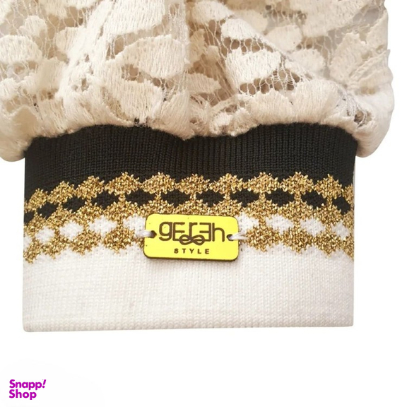 کت زنانه گره استایل مدل قوی سپید رنگ سفید