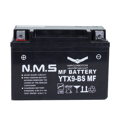 باتری موتور سیکلت ان ام اس مدل YTX9-BS