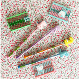 مداد فشنگی طرح دایناسور تپلکی کد 5 به همراه 24 عدد نوک اضافه