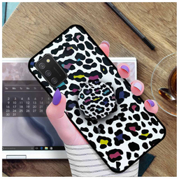 کاور دکین مدل Rikki طرح Leopard - C مناسب برای گوشی موبایل سامسونگ Galaxy A02s به همراه پایه نگهدارنده