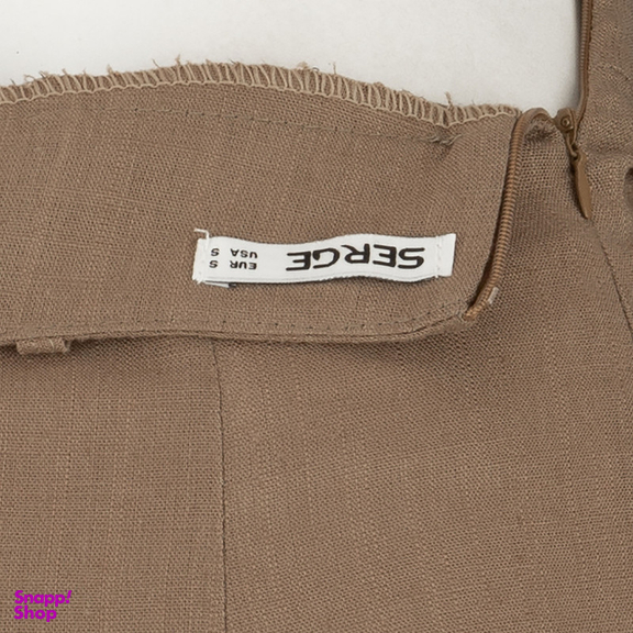 دامن زنانه سرژه مدل 210213 رنگ قهوه ای