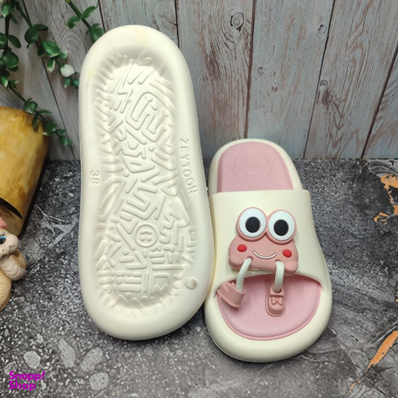 دمپایی زنانه زیتون مدل فراگ کد 145229 نصر رنگ صورتی