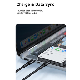 کابل تبدیل USB-C به USB-C مک دودو مدل CA-564 طول 1 متر